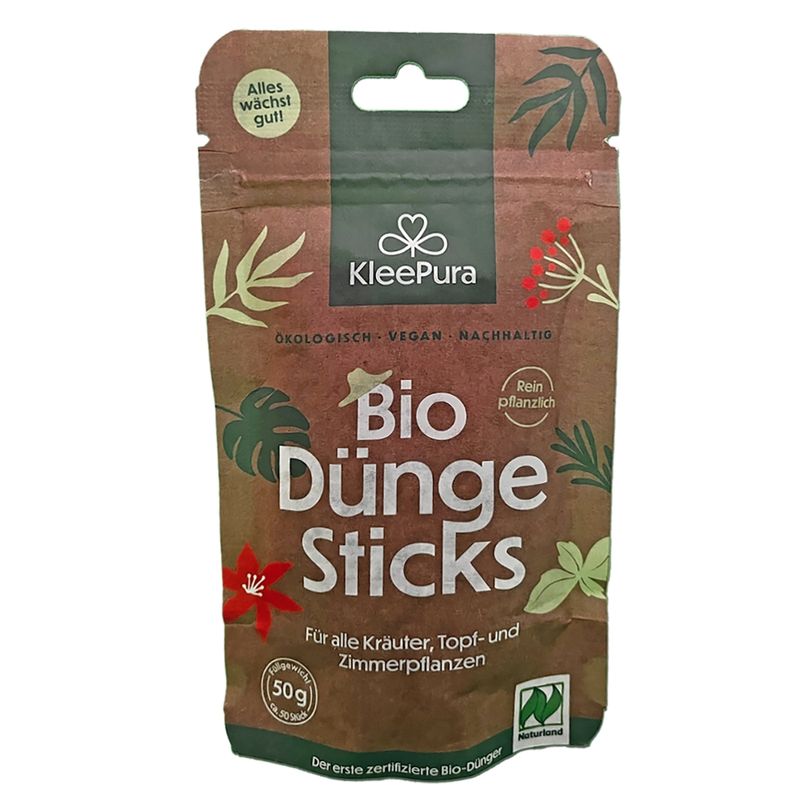 KleePura BioDünger KleePura BioDüngerSticks aus 100% Bio-Klee und Bio-Luzerne (Naturland) - Produktbild