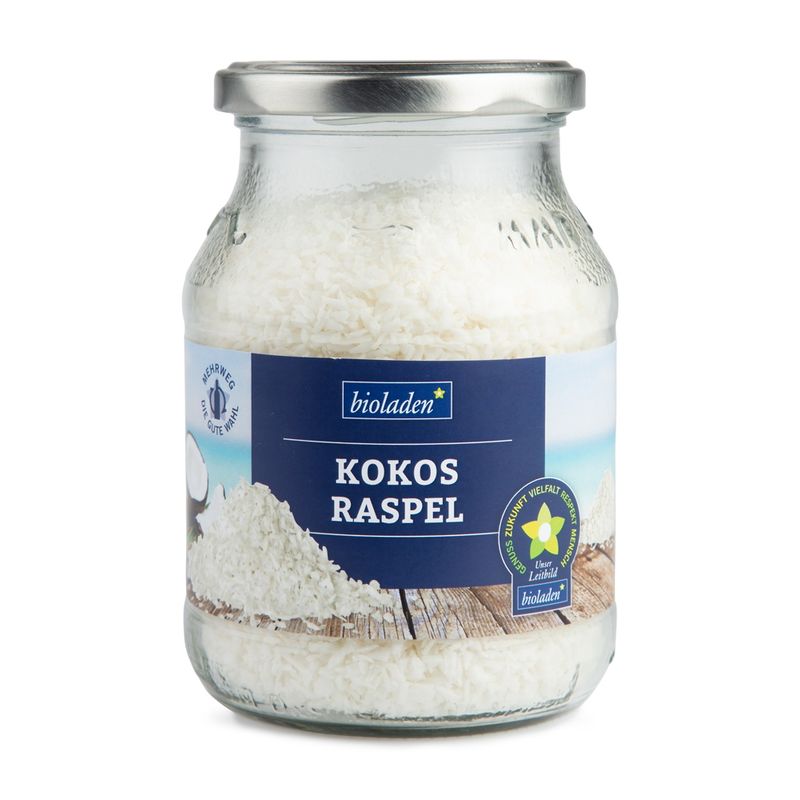 bioladen Kokosraspel, im Pfandglas - Produktbild
