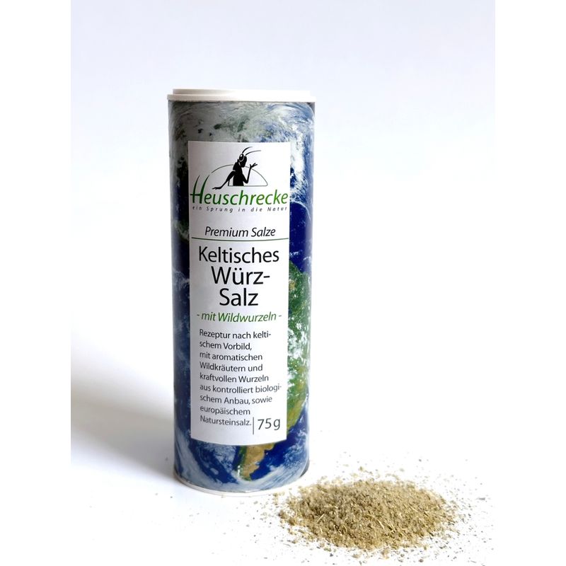 Heuschrecke Keltisches Würzsalz, kbA, Dose - Produktbild