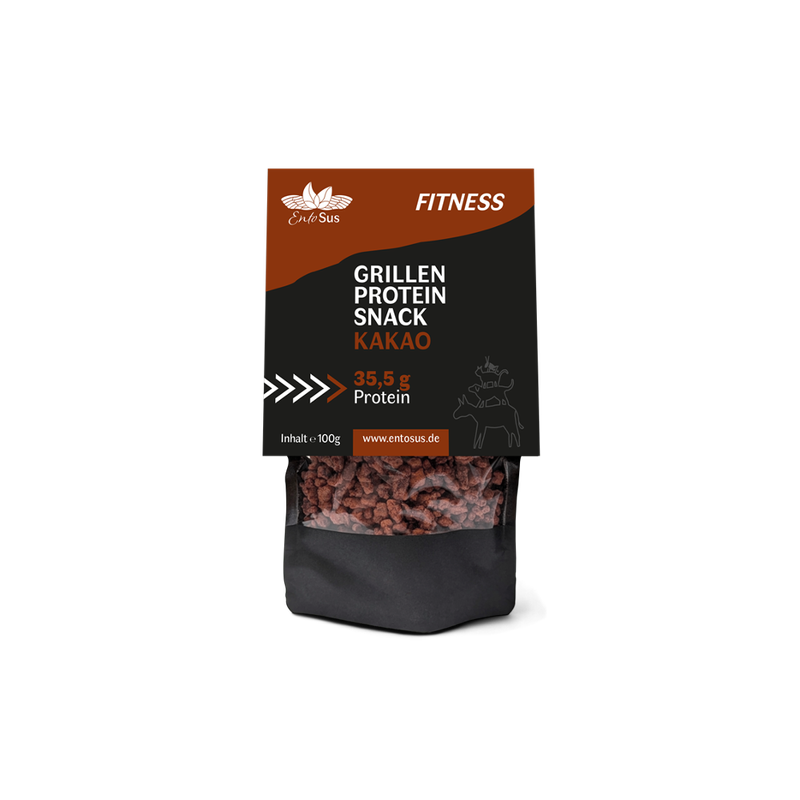 EntoSus Grillen Proteinsnack Kakao - Produktbild