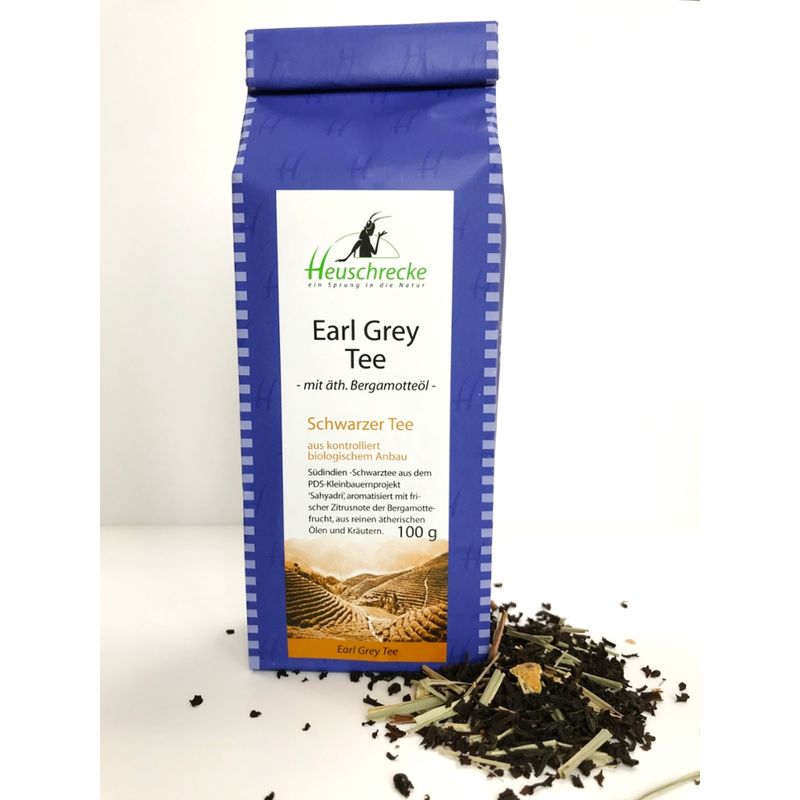 Heuschrecke Earl Grey Tee, schwarz, natürlich aromatisiert, kbA - Produktbild