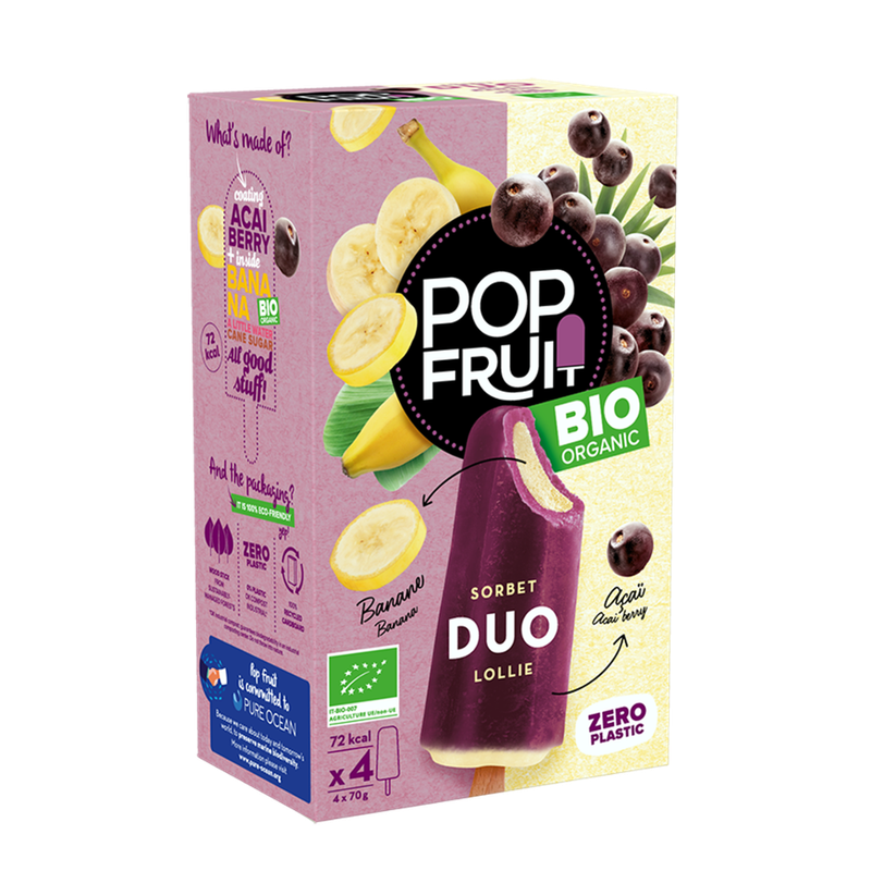 POP FRUIT Duo Acai Banana POP FRUIT Organic x 4 - Produktbild