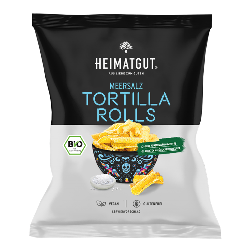 Heimatgut Bio Tortilla Rolls Meersalz 125g - Produktbild
