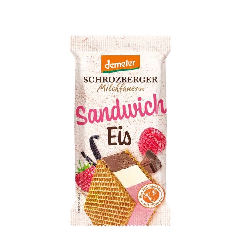 Schrozberger Milchbauern Dem. Sandwich Eis 120 ml - Produktbild