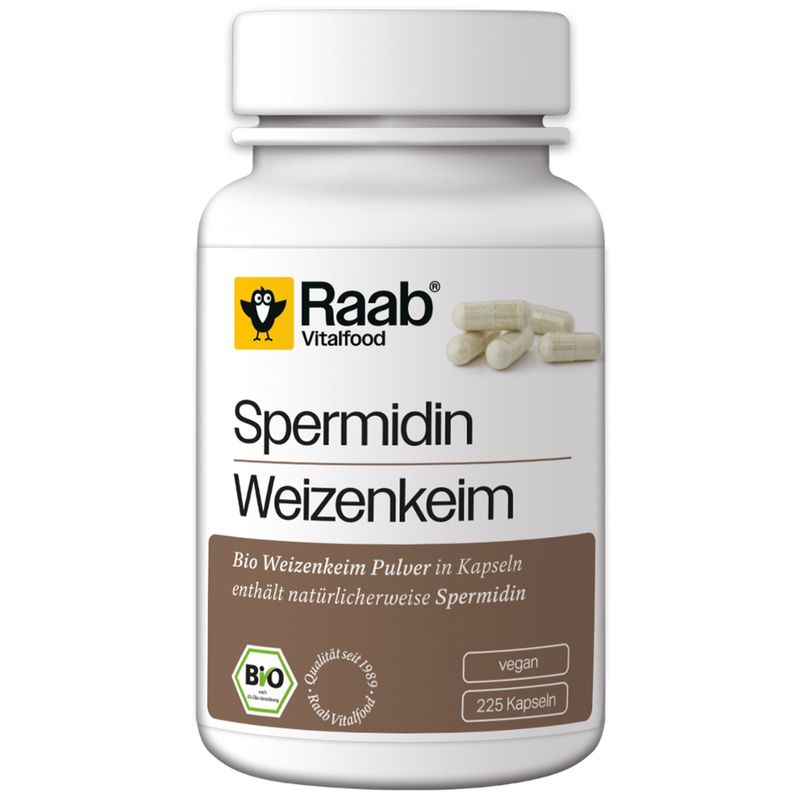 Raab Vitalfood BIO Spermidin, 225 Kapseln à 600 mg - Produktbild