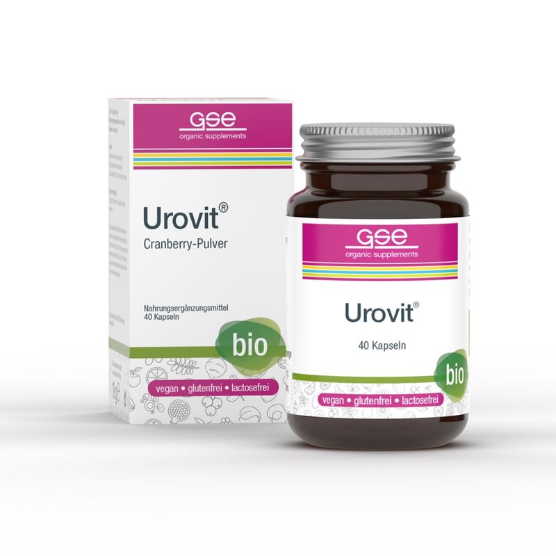 GSE  Urovit® BIO Cranberry, 40 Kapseln à 480 mg - Produktbild