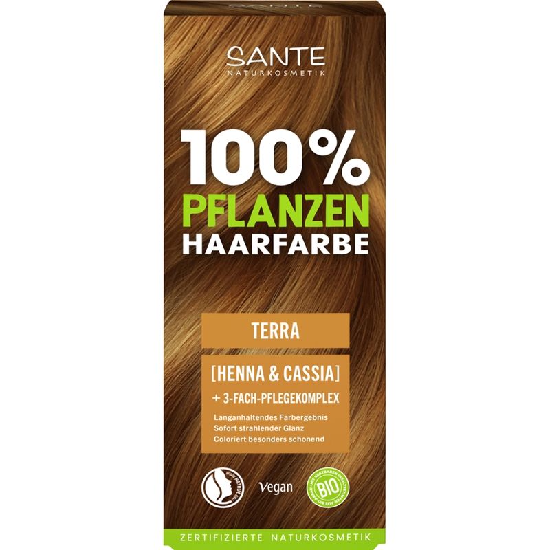 Sante SANTE 100% Pflanzenhaarfarbe mit 3-Fach Pflegekomplex TERRA 04 - Produktbild