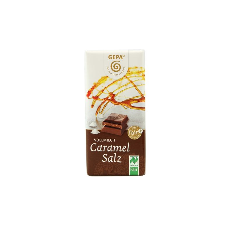 GEPA - The Fair Trade Company Vollmilch Caramell Salz - Produktbild