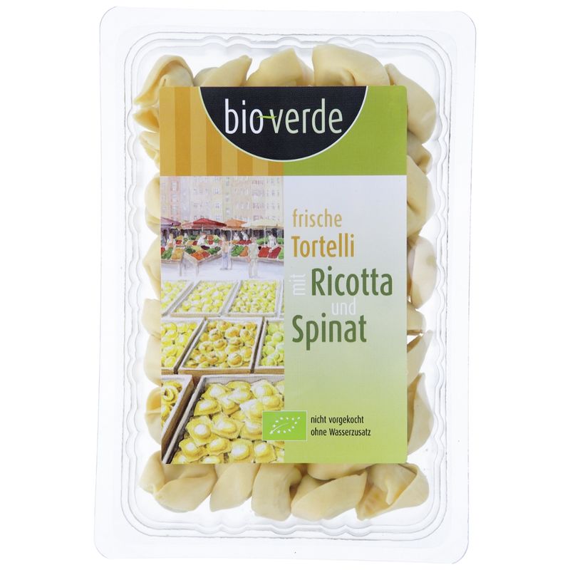 bio-verde Frische Tortelli mit Ricotta & Spinat 250 g - Produktbild