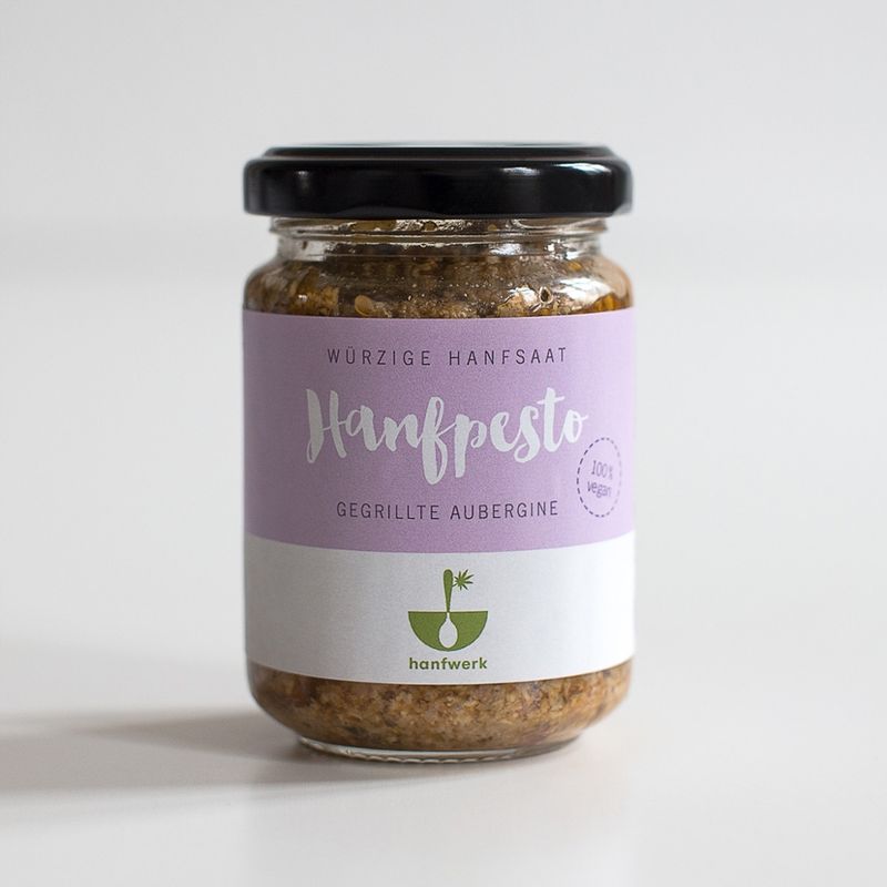 hanfwerk Feinkostmanufaktur UG Hanfpesto gegrillte Aubergine - Produktbild