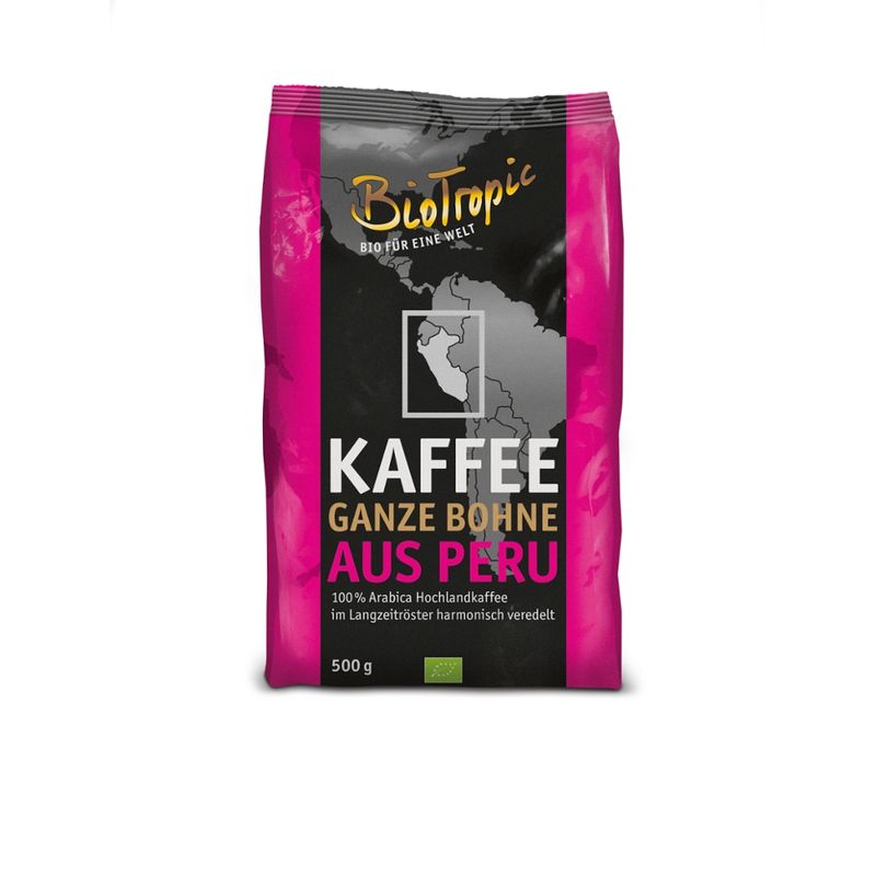 Biotropic Kaffee ganze Bohne aus Peru - Produktbild