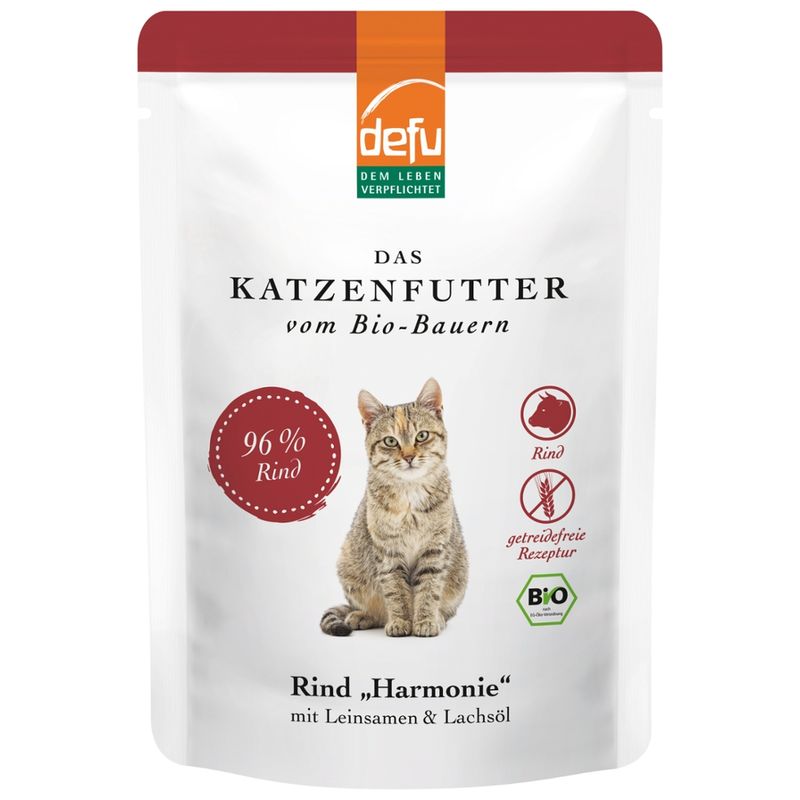 defu - Das Tierfutter vom Bio-Bauern Katze Rind "Harmonie" - Produktbild