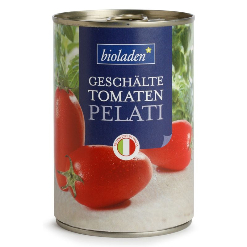 bioladen Geschälte Tomaten Pelati - Produktbild