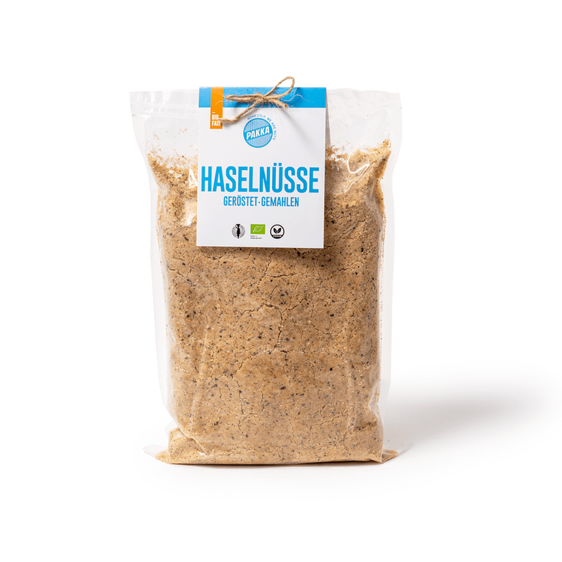 Pakka Haselnüsse gemahlen, Bio & fair, 1kg - Produktbild