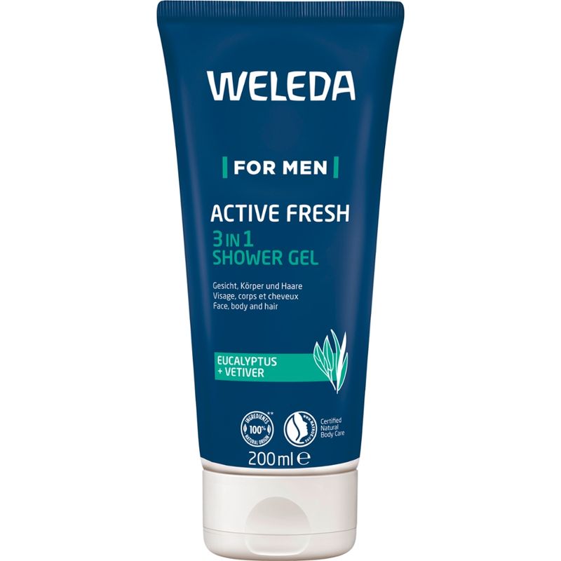 Weleda WELEDA For Men Active Fresh 3in1 Shower Gel - Produktbild
