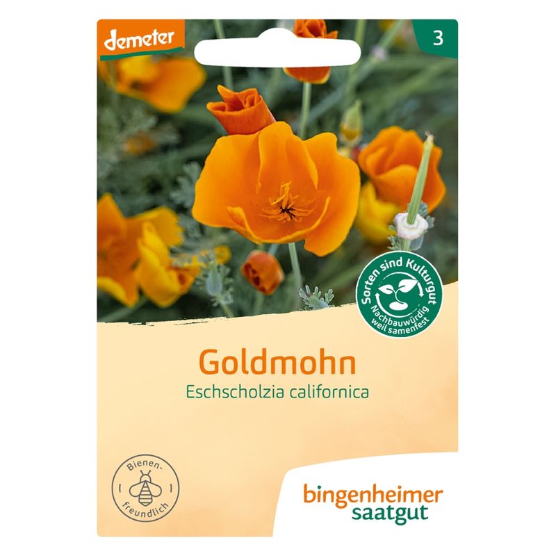 Bingenheimer Saatgut Goldmohn - Blumen (Saatgut) - Produktbild