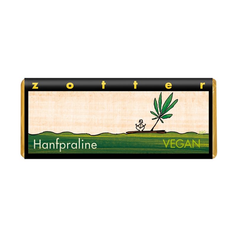 Zotter Schokolade Hanfpraline vegan - Produktbild