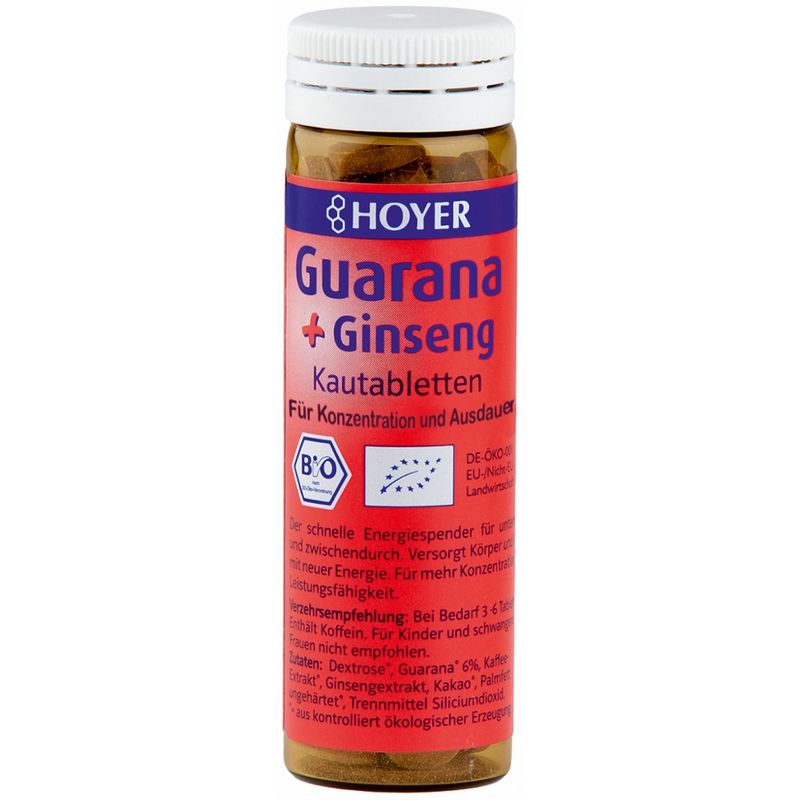 HOYER Guarana + Ginseng Kautabletten - Produktbild