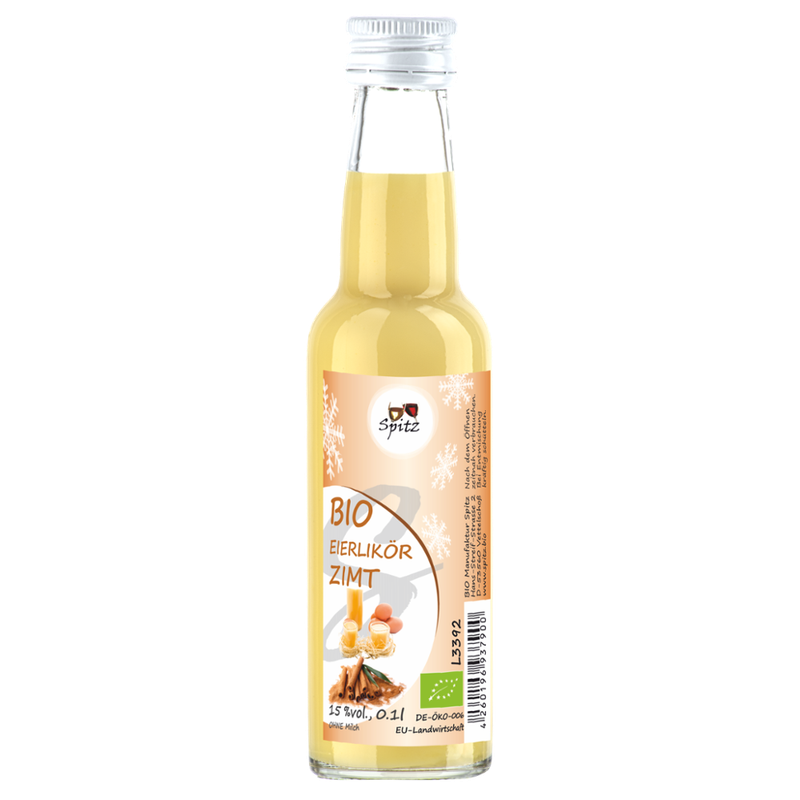 Spitz BIO Eierlikör 100ml mit Zimt 15 vol% - Produktbild