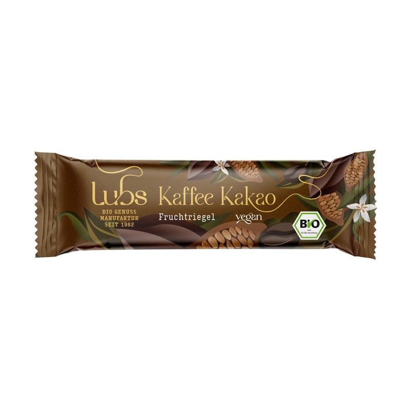 Lubs Kaffee Kakao Fruchtriegel, Bio - Produktbild