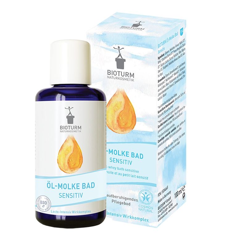 BIOTURM Öl-Molke Bad Sensitiv 100 ml in der Glasflasche - Produktbild