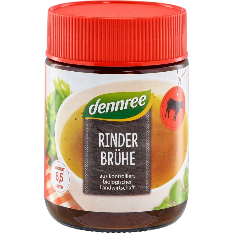 dennree Rinderbrühe mit 18,5% Rindfleischanteil - Produktbild