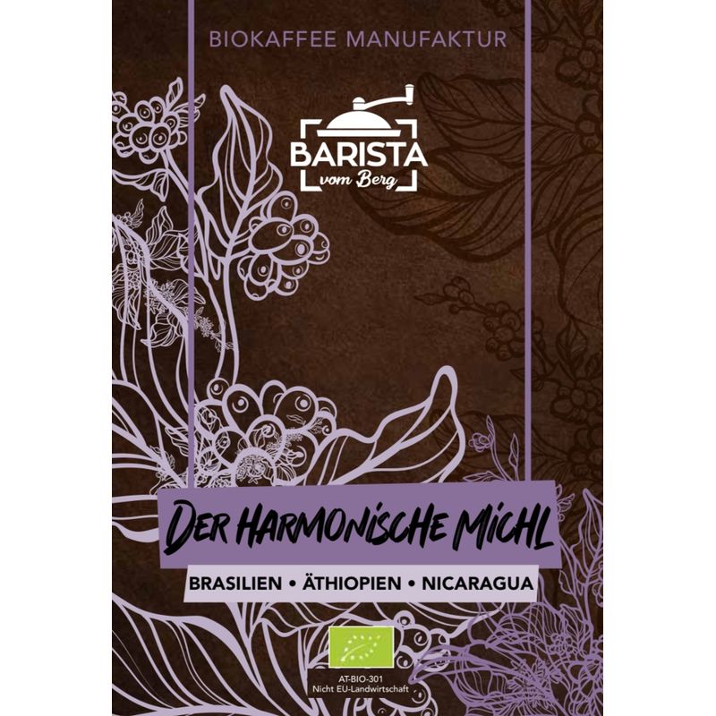 Barista vom Berg Barista vom Berg BIO Der harmonische Michl 1000g - ganze Bohne - Produktbild