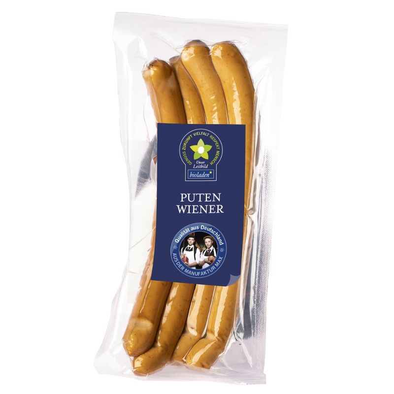 bioladen Putenwiener, 3 Stück - Produktbild