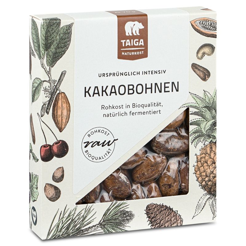 TAIGA NATURKOST Kakaobohnen, bio, Rohkost-Qualität - Produktbild