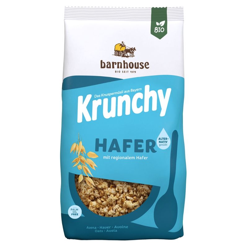 Barnhouse  Krunchy Hafer alternativ gesüßt 1,25kg - Produktbild