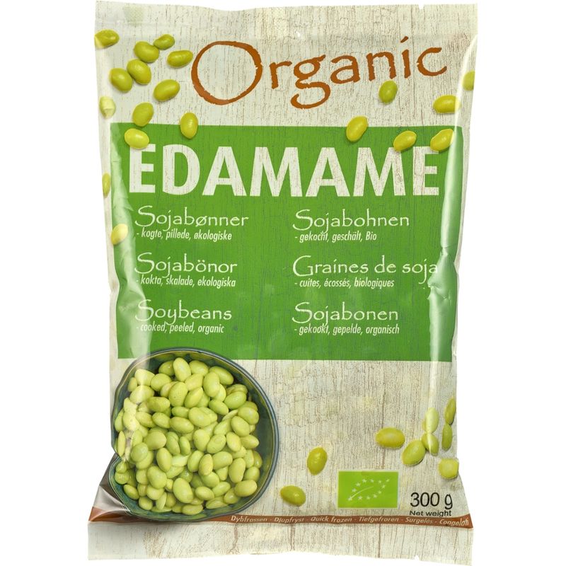 Nordic Seafood Bio Edamame, grüne Sojabohnen, geschält, blanchiert, tiefgefroren - Produktbild