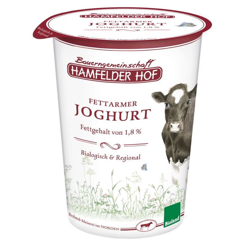 Hamfelder Hof Hamfelder Hof Fettarmer Joghurt natur, 1,8 % Fett - Produktbild