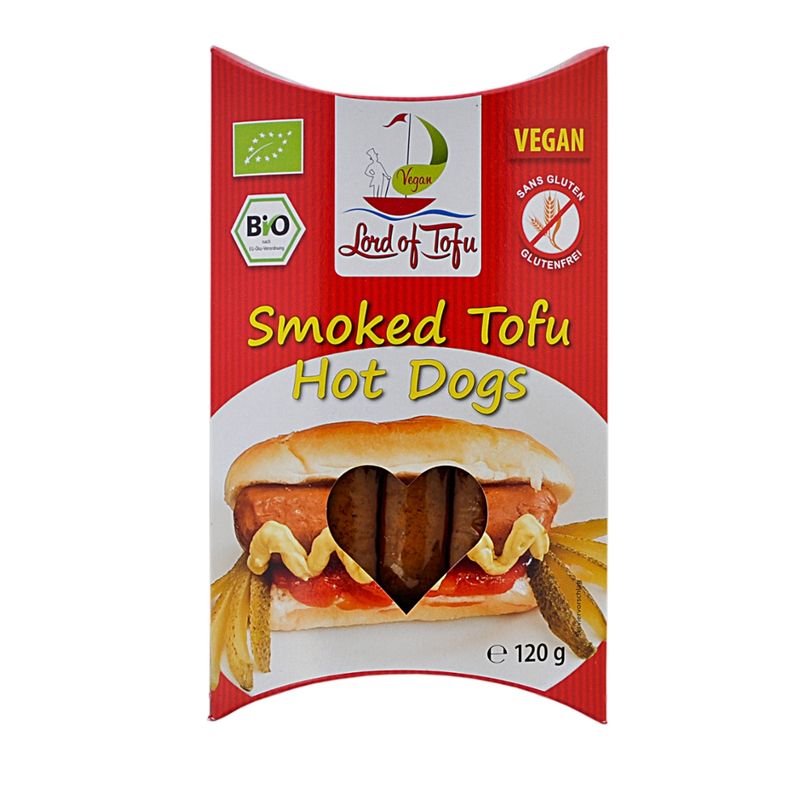Lord of Tofu Smoked Tofu Hot Dogs (Tofu-Räucherlinge) - Produktbild