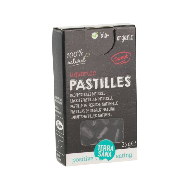 TerraSana Lakritzpastillen Naturell - Produktbild