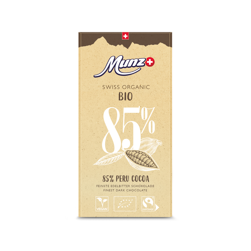 Munz Munz Organic 85% Cocoa 100g - Produktbild