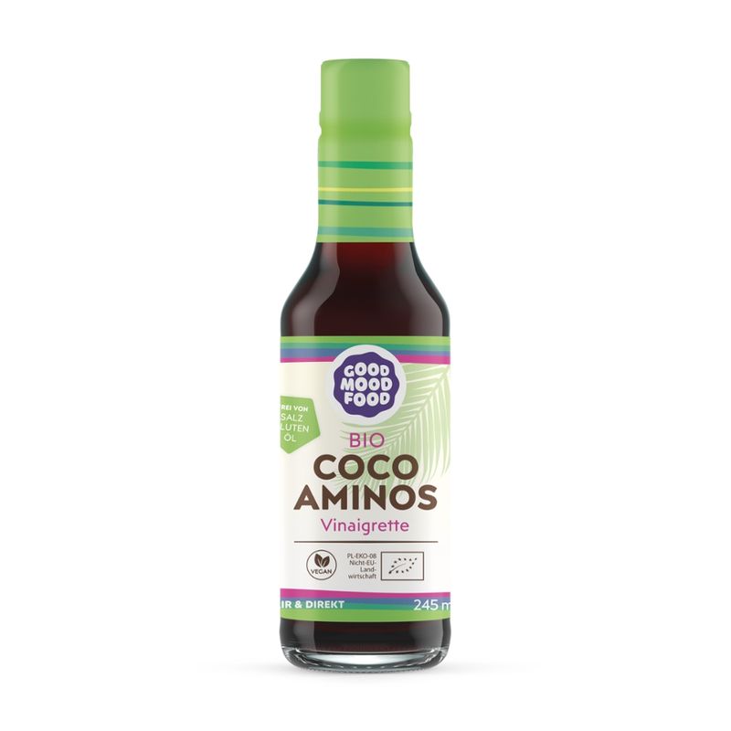 goodmoodfood Coco Aminos Vinaigrette 245ml - vegan, gluten-, soja-, öl- und salzfrei - Produktbild