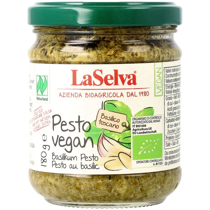 LaSelva Pesto vegan - Basilikum Würzpaste - Produktbild