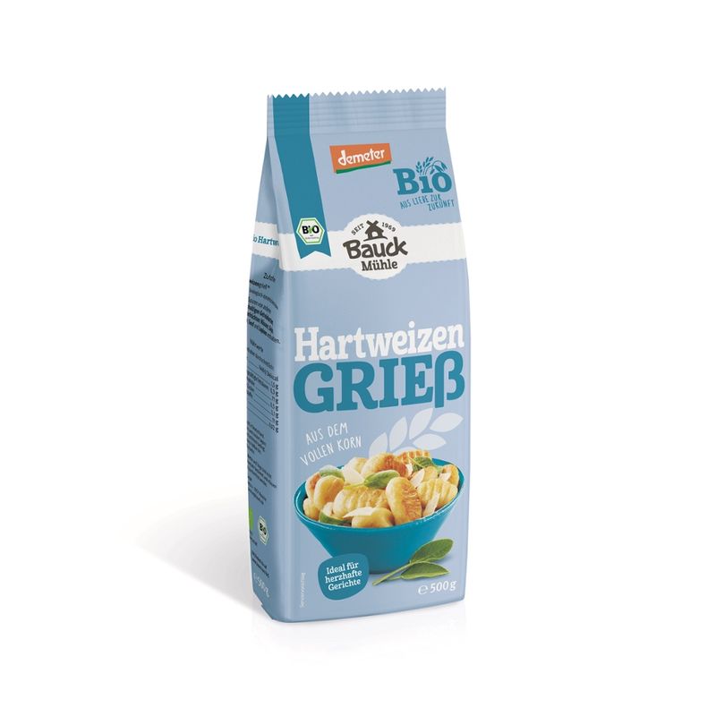 Bauck Mühle Hartweizengrieß Demeter - Produktbild