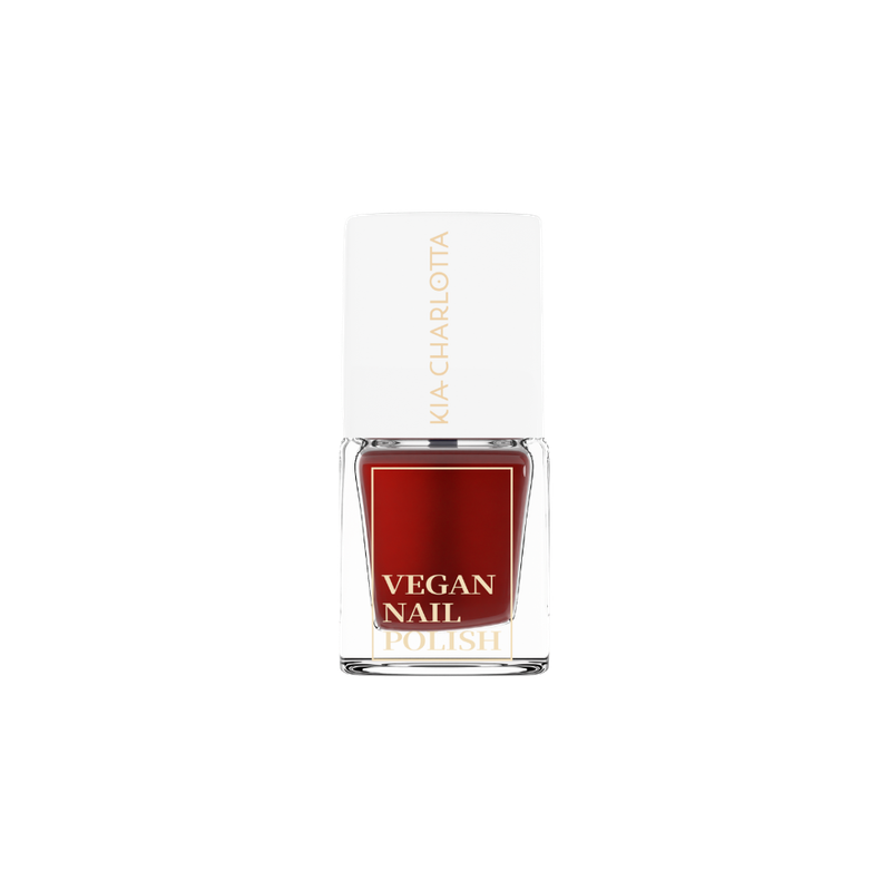 Kia-Charlotta Kia-Charlotta, Veganer Nagellack Determination (Dunkelrot), Bis zu 87% natürlich, 100% pflanzliche Lösungsmittel, Zertifiziert Vegan, Made in Germany, Premium Qualität, 5ml - Produktbild