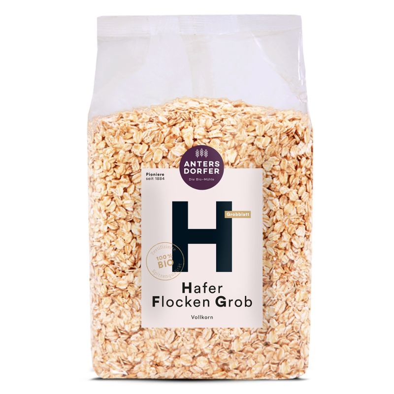 Antersdorfer - Die Bio-Mühle Bio Hafer Flocken Grob (Vollkorn) - Produktbild