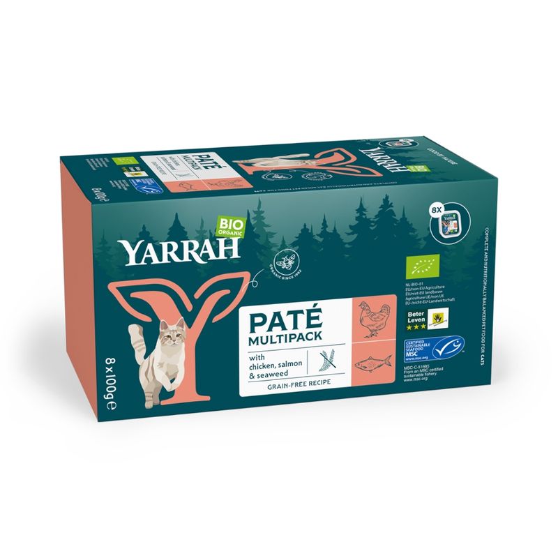 Yarrah Organic Petfood Yarrah Bio Katze Schale Pastete getreidefrei Lachs (MSC) - Produktbild