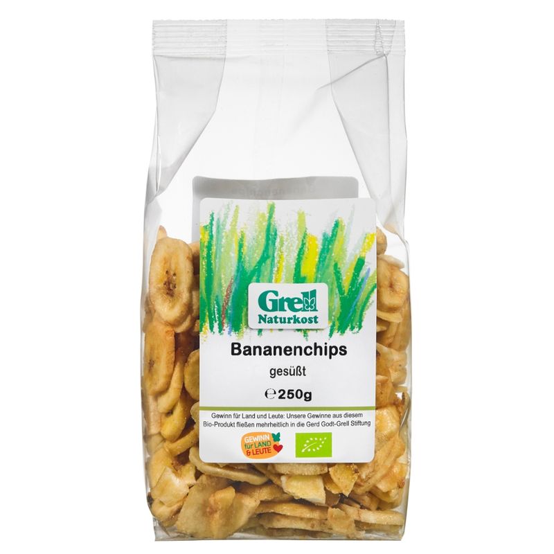 Grell Naturkost Bananenchips gesüßt - Produktbild