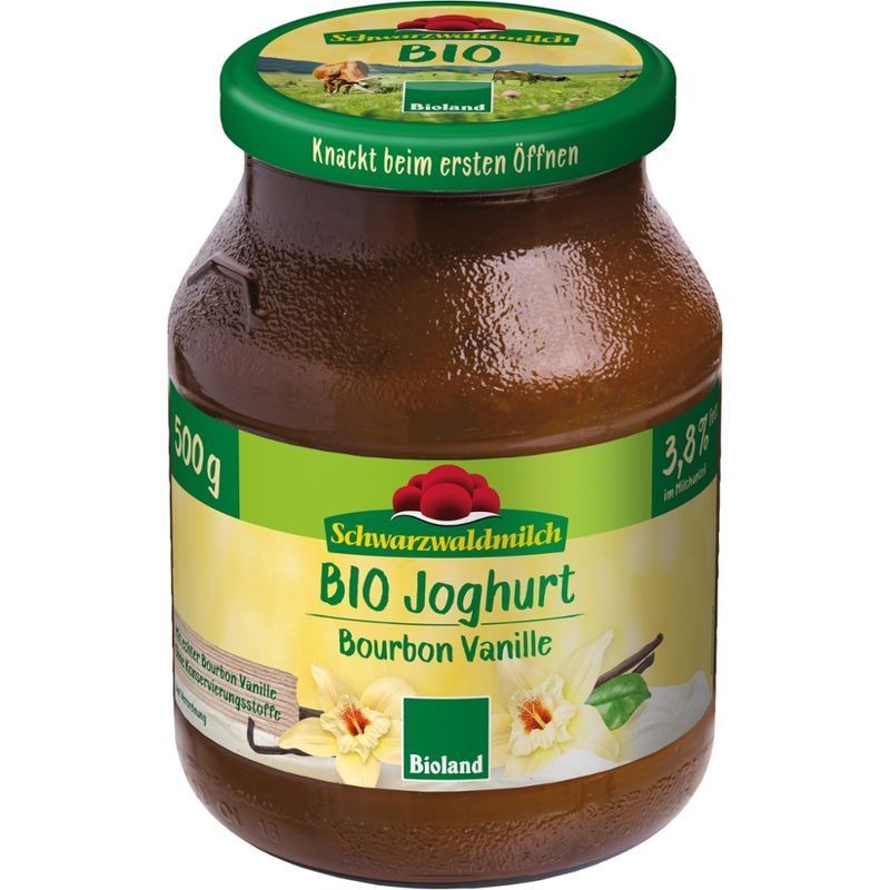 Schwarzwaldmilch BIO SWM BIO Joghurt Vanille 3,8% 6x500G GL - Produktbild