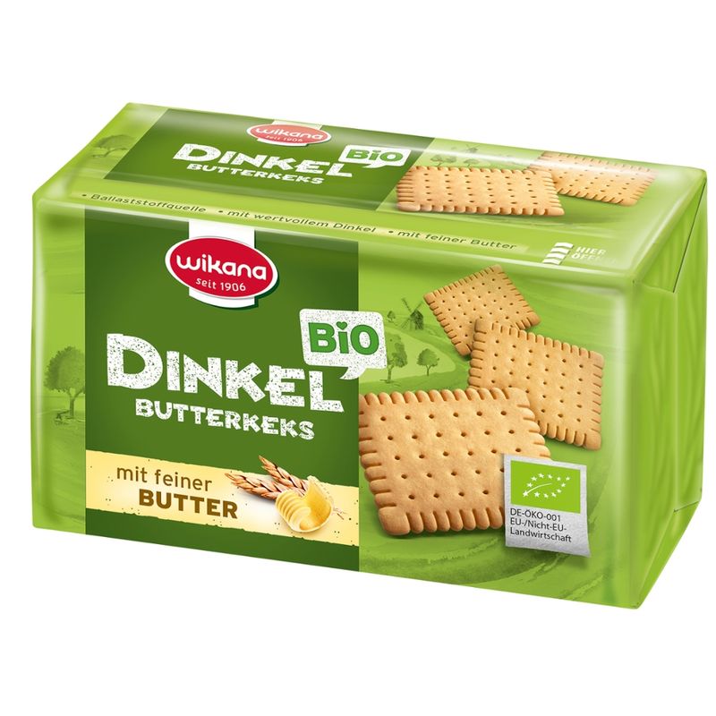 Wikana Bio Dinkel Butterkeks, 200g - Produktbild