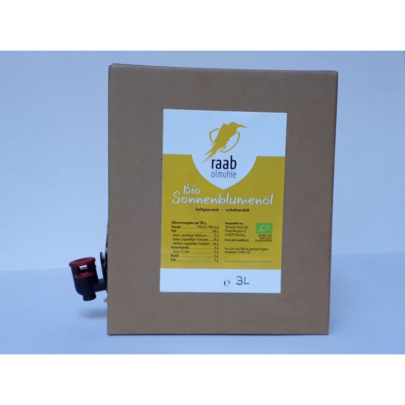 Ölmühle Raab Bio Sonnenblumenöl kaltgepresst 3L - Produktbild