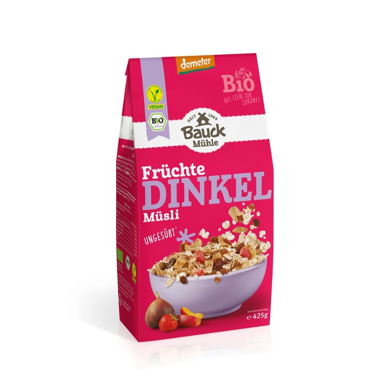 Bauck Mühle Dinkel Müsli Früchte Demeter - Produktbild