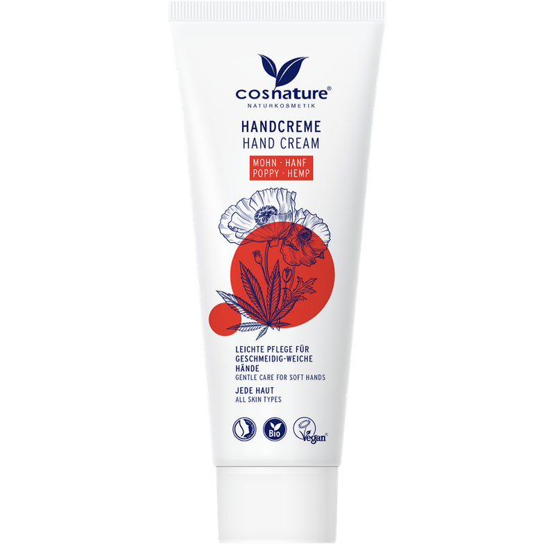 Cosnature  Handcreme Mohn & Hanf 75ml - Produktbild