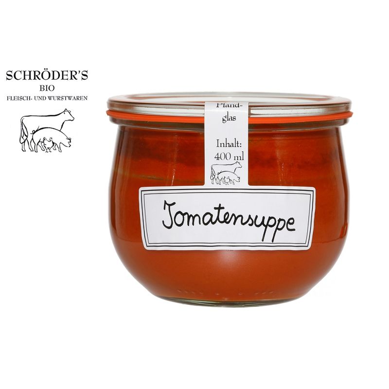 Schröder's Bio Fleisch- und Wurstwaren Tomatensuppe vegetarisch 400 ml - Produktbild