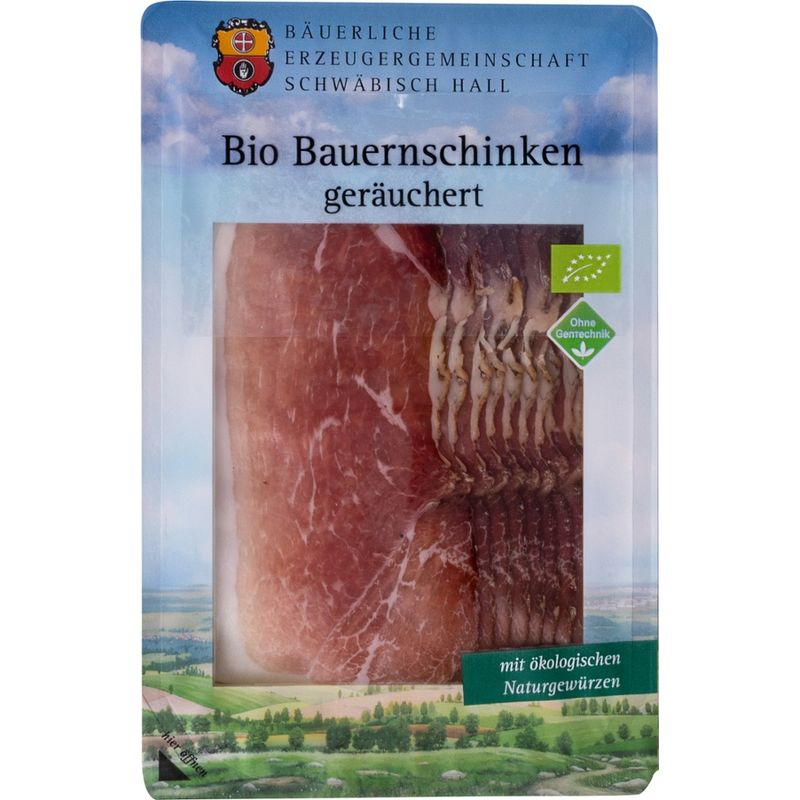 Bäuerliche Erzeugergemeinschaft Schwäbisch Hall Bio Bauernschinken luftgetrocknet - Produktbild