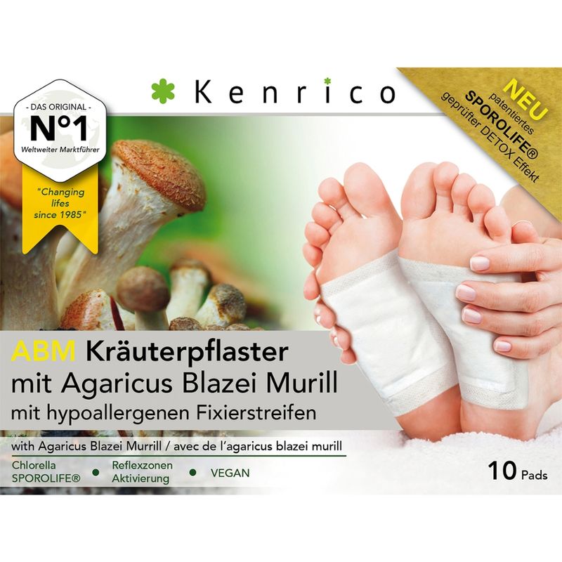 Kenrico ABM Kräuterpflaster mit Agaricus Blazei Murill	 (10 Stk) - Produktbild